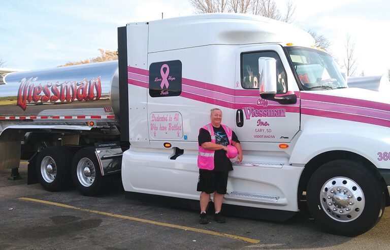 Driving for a cause: Tanker driver Nan Harguth hauls inspiration along with food-grade products