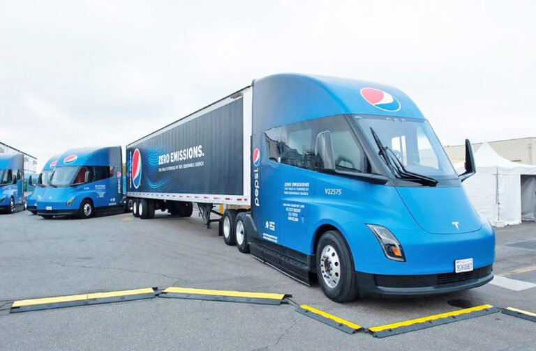 PepsiCo takes delivery of new Tesla Semis in California