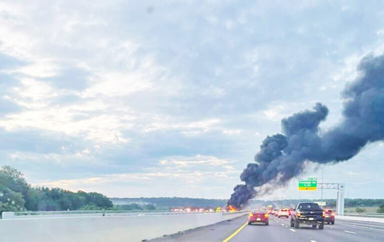 Tanker truck hauling fuel bursts into flames on Nolanville, Texas, interstate, killing driver