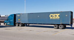 CSX Intermodal Truck. CSX Intermodal utilizes two modes of delivery transportation, namely rail and highway I