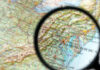 Magnifying Glass over map