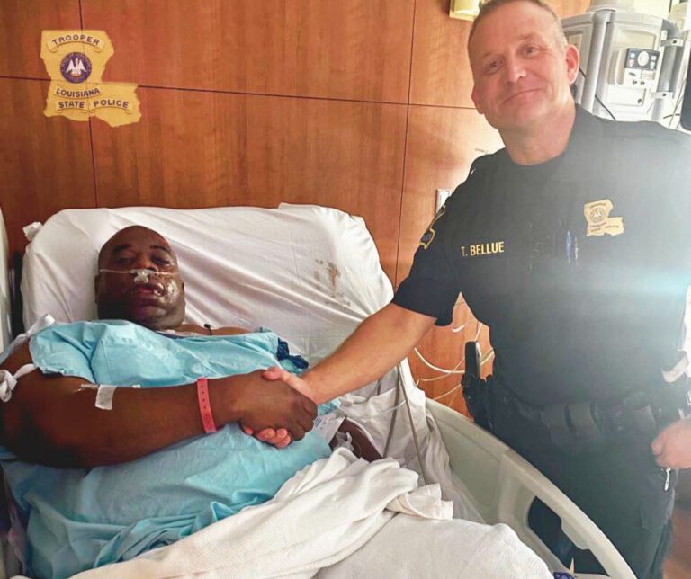 Louisiana State trooper saves truck driver’s life with roadside CPR