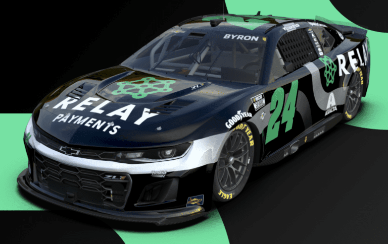 Relay Payments sponsors NASCAR racer William Byron for rest of ’23 season