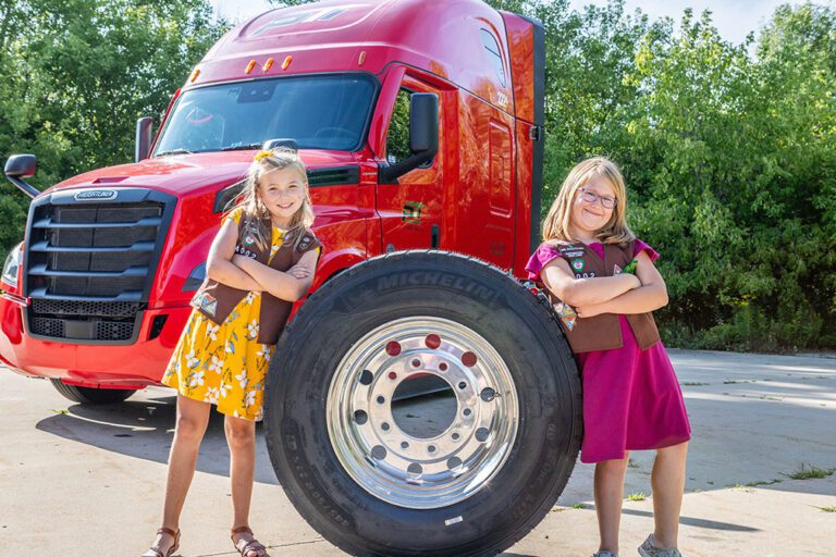 Girl Scouts, members of trucking industry partner to inspire young girls