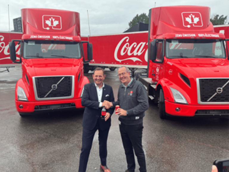 Volvo Electric VNR debuts as part of Coke Canada Bottling’s iconic ‘Red Fleet’