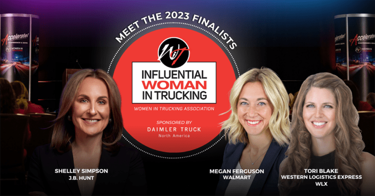 Women In Trucking Association Announces Finalists for 2023 Influential Woman in Trucking Award