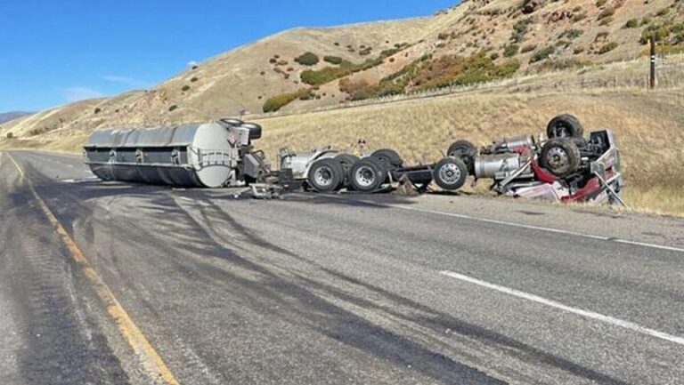 Tanker truck drivers dies in Park City, Utah, wreck