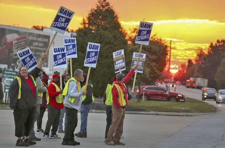 Auto workers escalate strike, walking out at Ford’s largest factory
