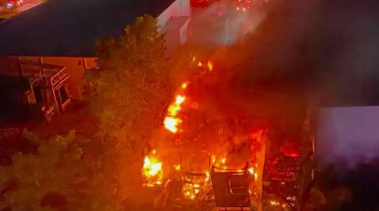 Fire destroys tractor-trailers in Florida; investigation ongoing