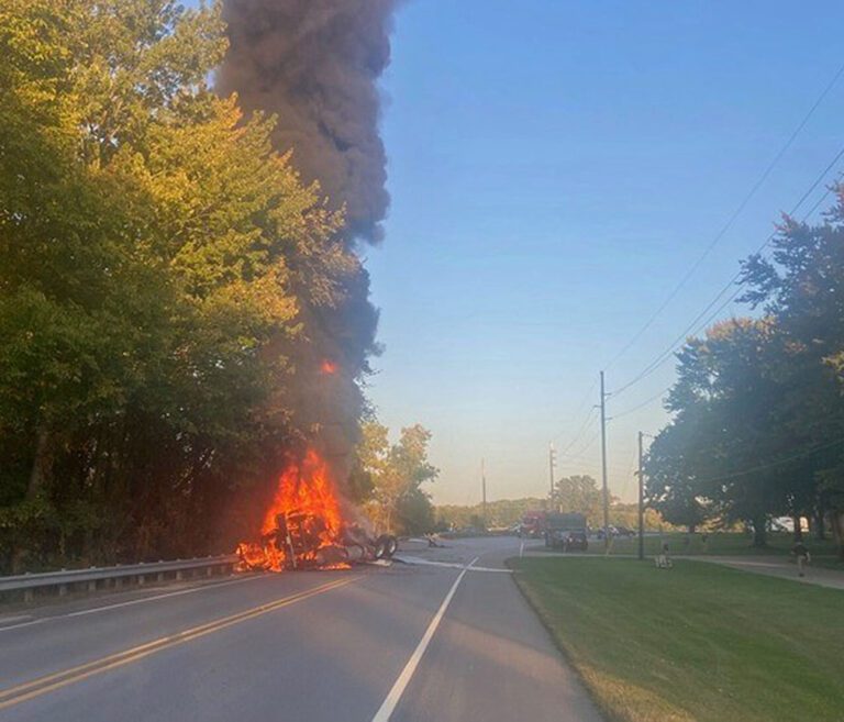 Indiana police investigating fiery semi crash in Steuben County