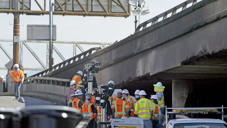 Repairs to fire-damaged I-10 in LA to take weeks, will slow freight movement from ports