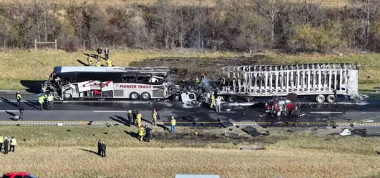 18-wheeler rear-ends bus carrying students in Ohio, killing 3