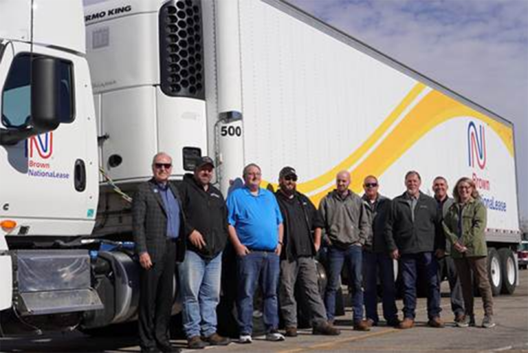 Brown NationaLease donates Class-8 trailer to Iowa diesel tech program