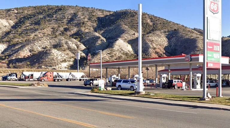 Trucker found dead in rig at Utah gas station