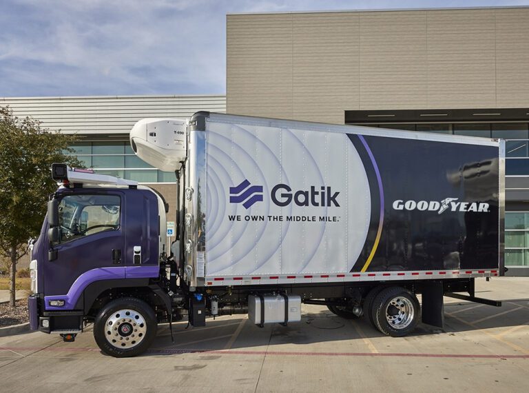 Goodyear, Gatik partner on new tire technology for autonomous trucks