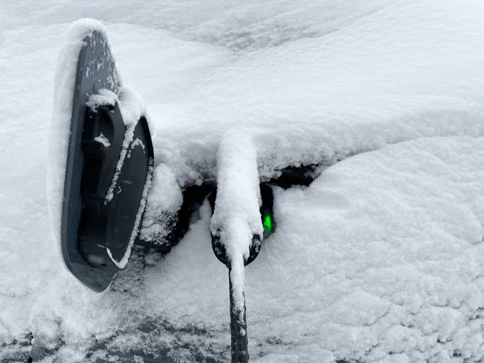 Frigid weather can cut electric vehicle range and make charging tough