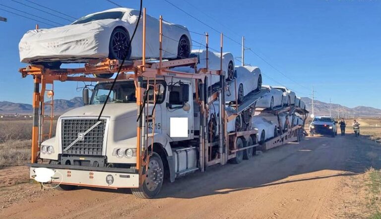 Man fresh from prison allegedly steals tractor-trailer hauling Corvettes