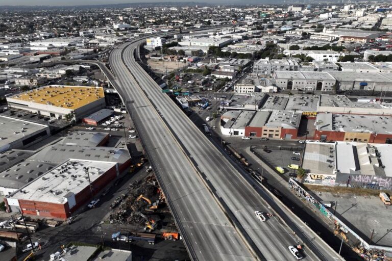 Many sites beneath LA’s I-10 have failed safety inspections, Caltrans says