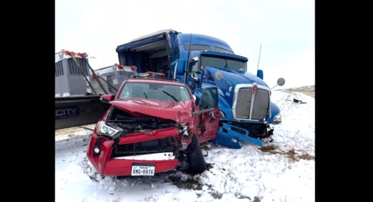 Treacherous travel conditions reported in Texas Panhandle, central Oklahoma, eastern New Mexico