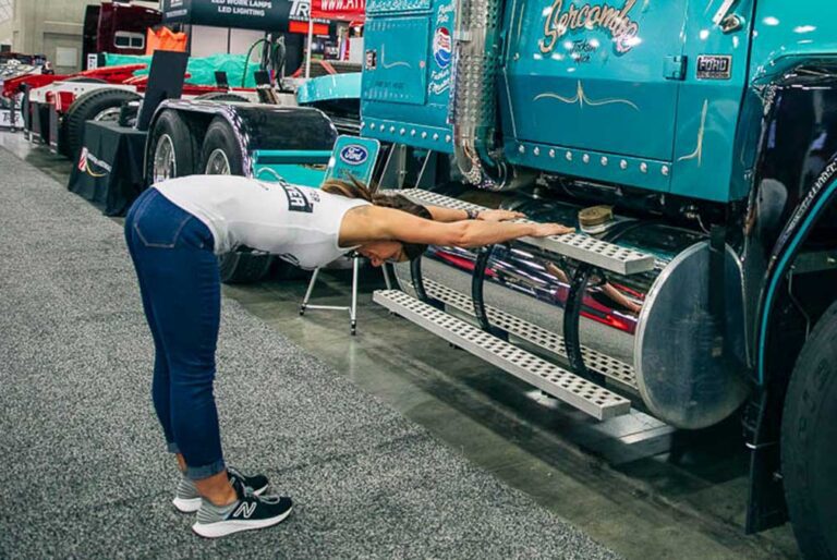 Yoga on the go: These 6 simple stretches are designed for long-haul truckers