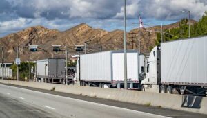 Trucks at Weigh Station iStock web