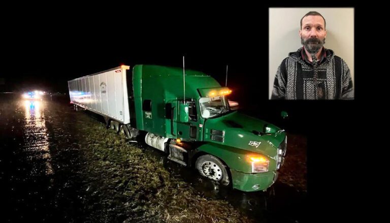 Maine trucker arrested for DUI after getting rig stuck in I-95 median