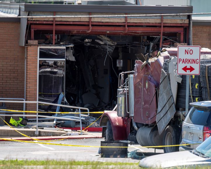 1 dead, 13 injured after big rig driver intentionally crashes into Texas public safety office