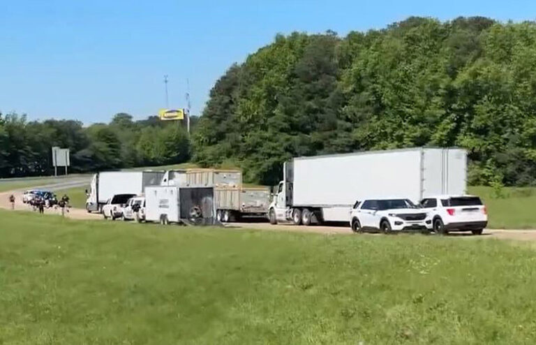 Louisiana police searching for gunman who killed truck driver along I-20
