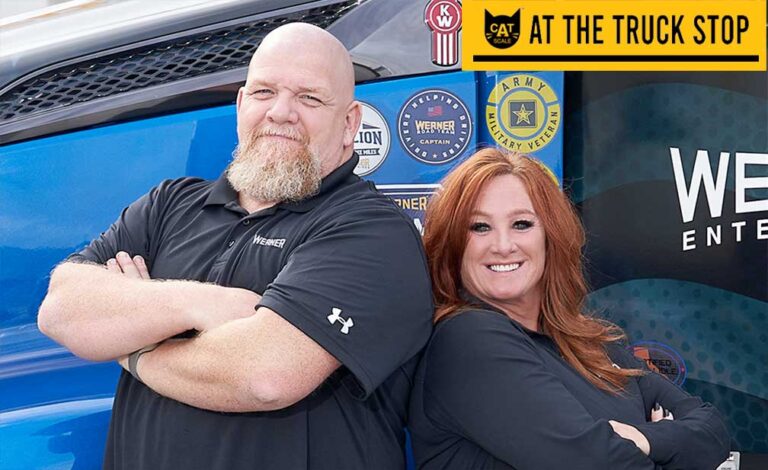 Werner drivers Gina and Steve Jones honored with TA Citizen Driver Award