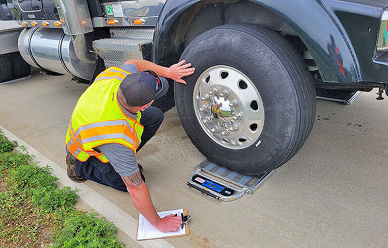 Portable scales enforcement helps keep motorists, roads safe