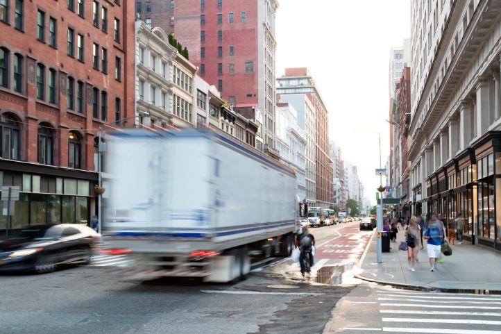 Vehicles, including big rigs, will soon pay to enter busiest part of Manhattan