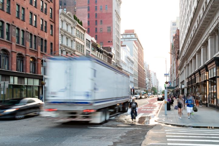 Vehicles, including big rigs, will soon pay to enter busiest part of Manhattan