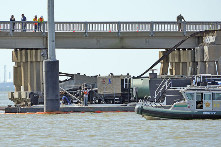 Bridge between Galveston and Pelican Island remains closed after barge crash