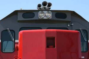 Train horns, lights, engine and windows