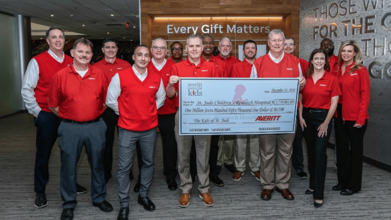 Averitt associates donate record $1.75 Million to St. Jude 