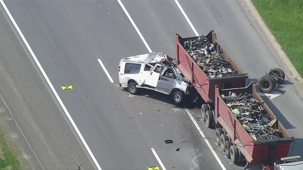 One man is dead after crashing into rear of semi truck in Michigan ...