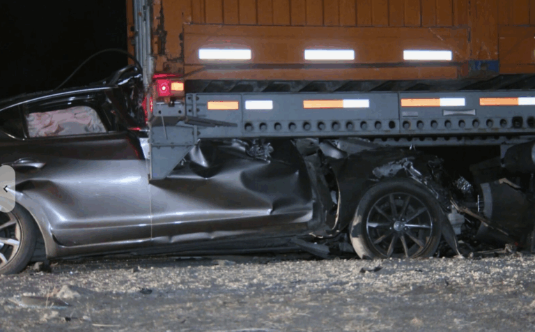 One person dead in crash with semi truck in California