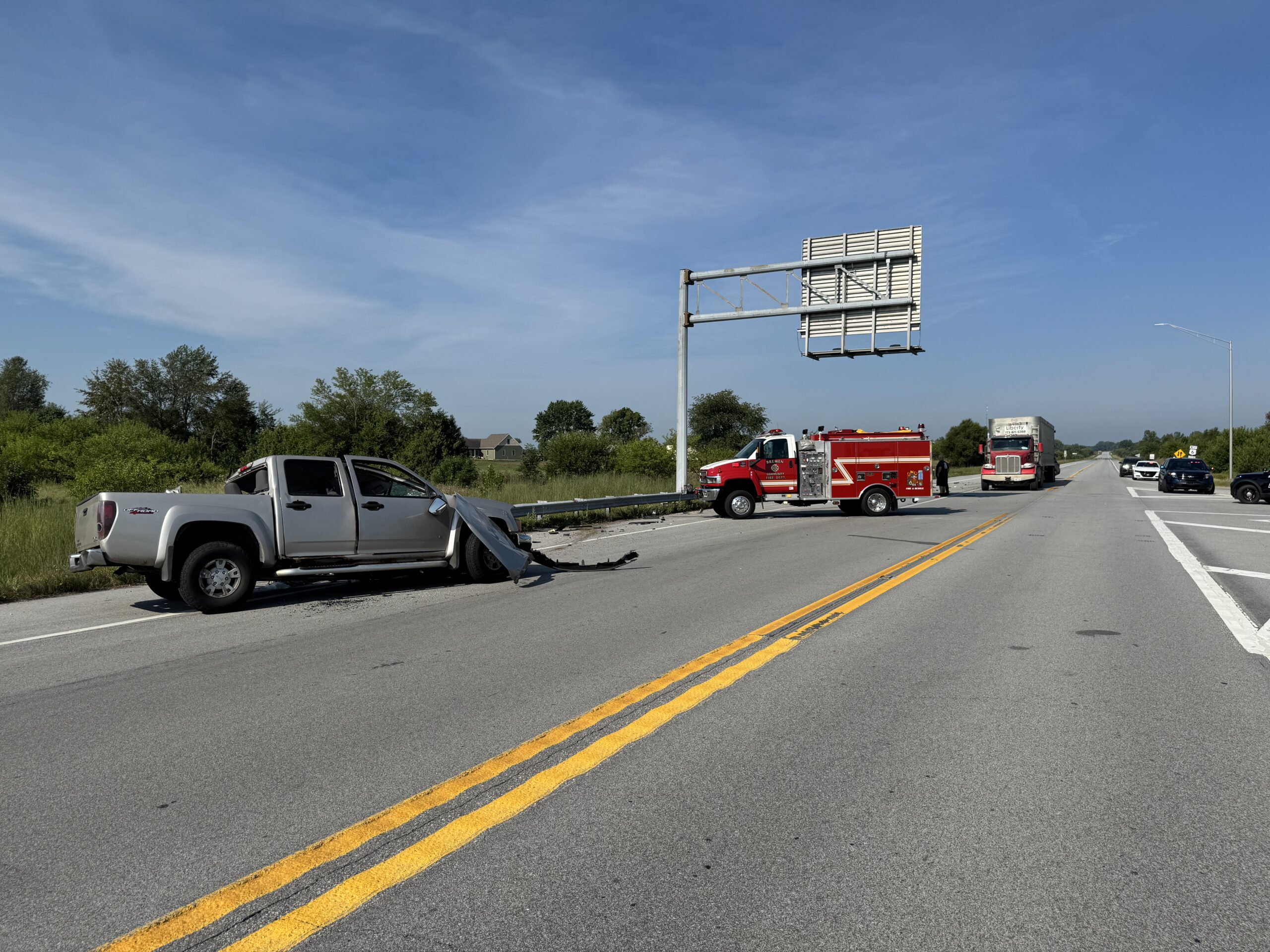 Man Airlifted for Serious Injuries in Indiana Semi Crash - TheTrucker.com