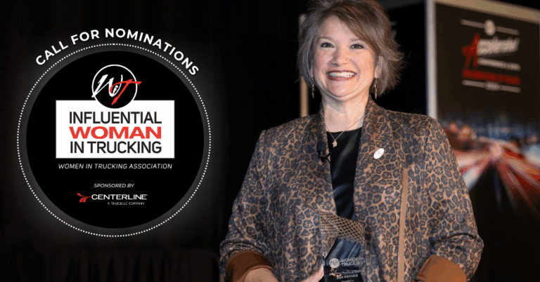 Nominations open for WIT’s 2025 Influential Woman in Trucking Award