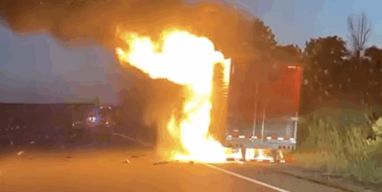 Missouri big rig fire burns 40,000 pounds of ribeyes