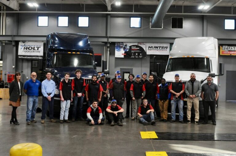 HOLT Truck Centers donates 5 trucks to advance diesel tech education