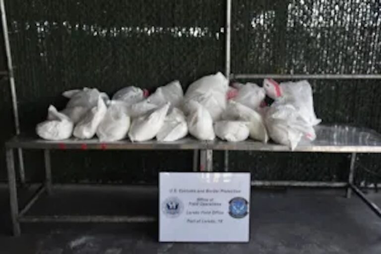 CBP gets big rig with $3.3 million in hard narcotics in cement load at World Trade Bridge