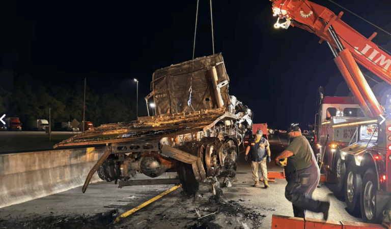 Interstate 40 in Tennessee closes after fiery crash