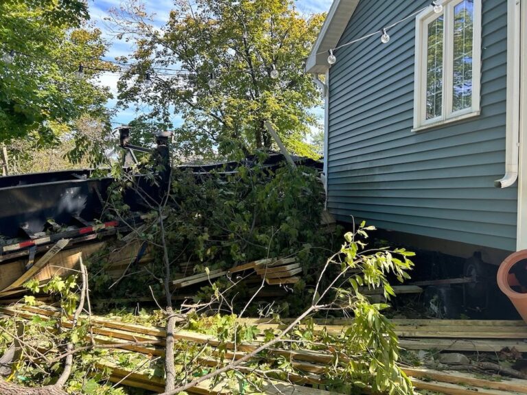 New York woman spared after semi truck crashes into home, propane tanks