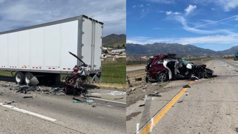 One dead in crash involving big rig in Utah