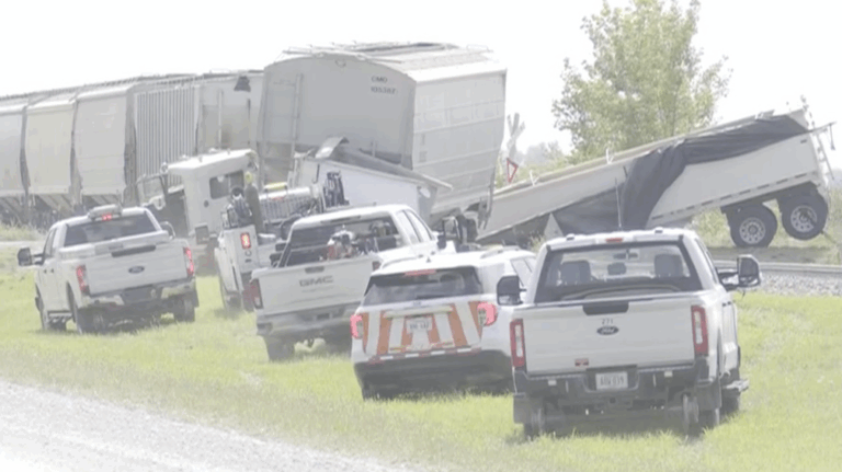 Two trains derail in 2 separate collisions with semi trucks in Nebraska