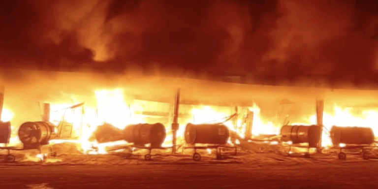 Roasted: Semi trailers filled with peanuts catches fire in Georgia