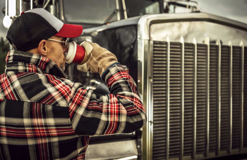 Trucker with Coffee iStock 1945571145 web