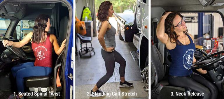 Tired of feeling tired on the road? Try these 3 simple yoga stretches for truckers