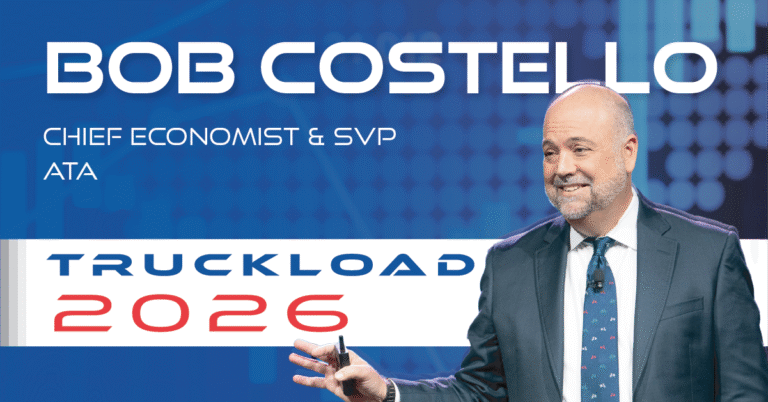 Bob Costello to give an economic update at Truckload 2026